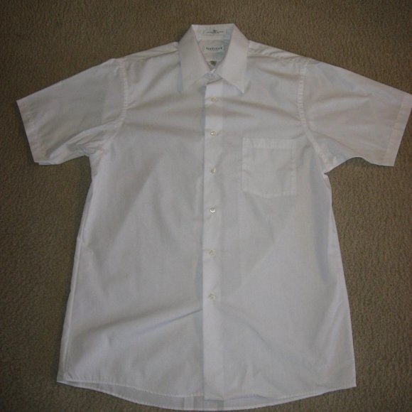 Van Heusen Short Sleeve Dress Shirt White Sz 15.5 Lot of 3 - Picture 3 of 16